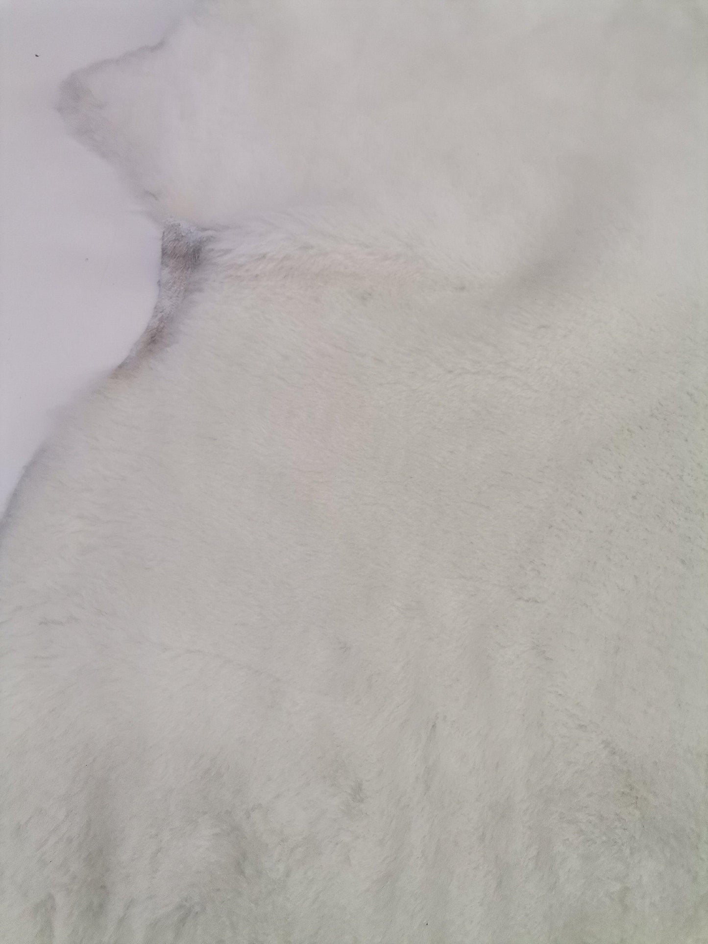Sheep leather fur, genuine sheep leather sheets, Natural white wool hide - Salvo Leather