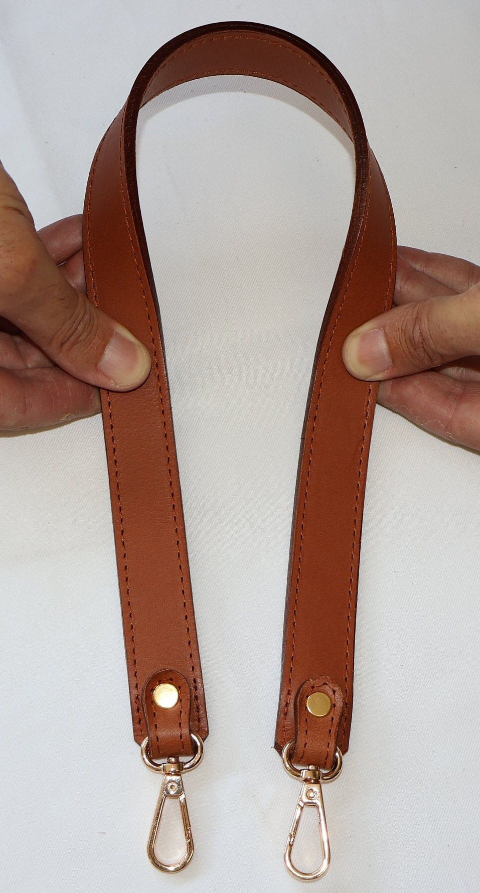 Leather Bag Handle - Genuine Leather Shoulder Strap, Durable & Stylish Replacement Handles for Bags 66cm//26" Length
