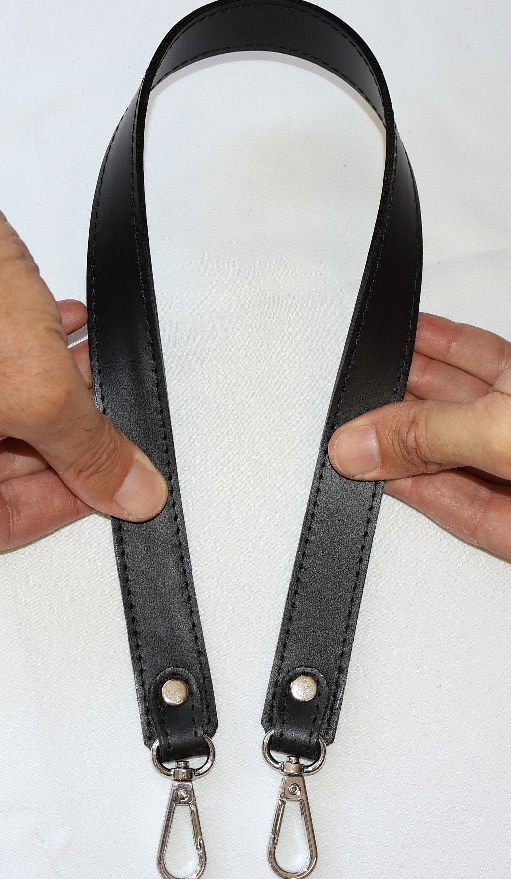 Leather Bag Handle - Genuine Leather Shoulder Strap, Durable & Stylish Replacement Handles for Bags 66cm//26" Length