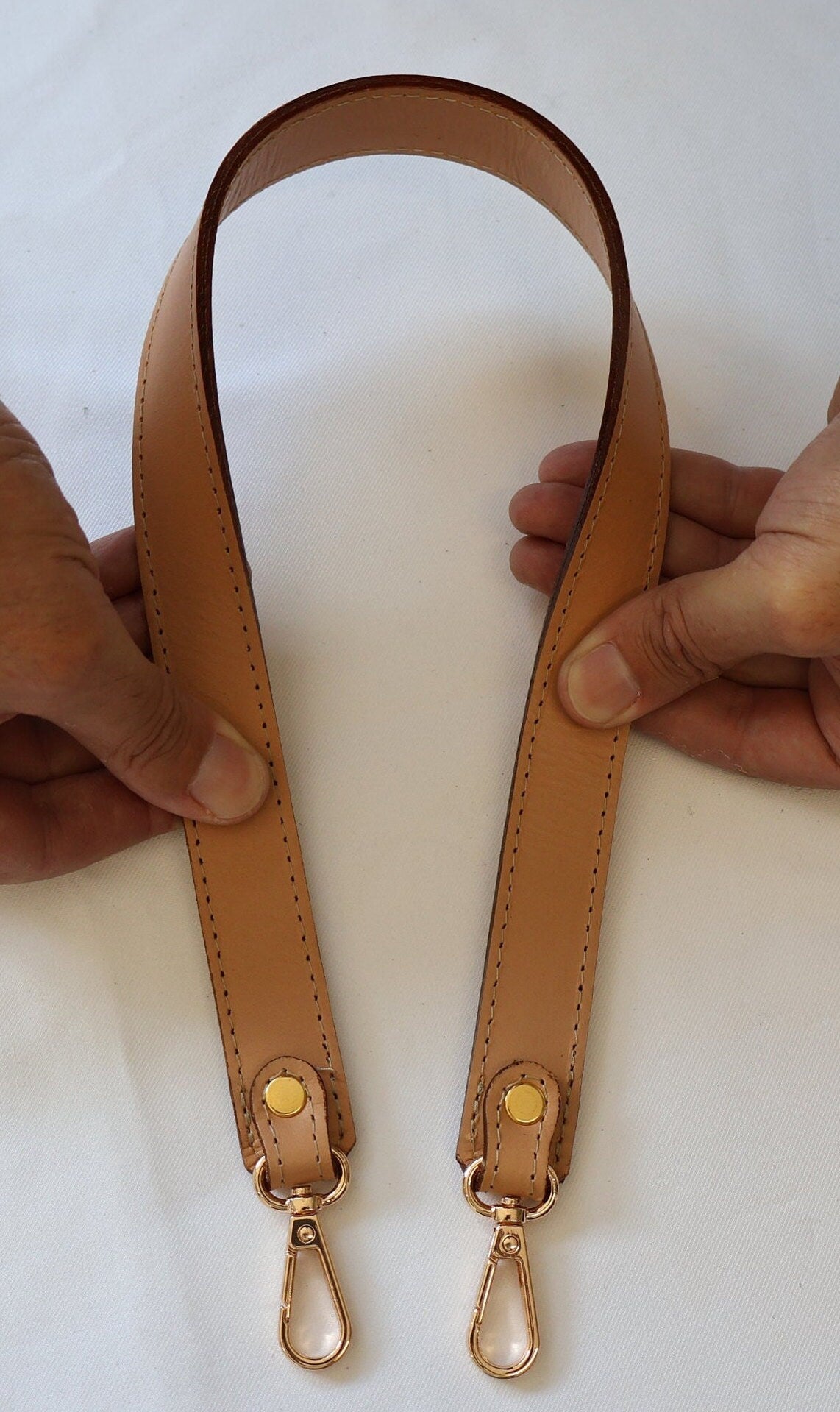 Leather Bag Handle - Genuine Leather Shoulder Strap, Durable & Stylish Replacement Handles for Bags 66cm//26" Length