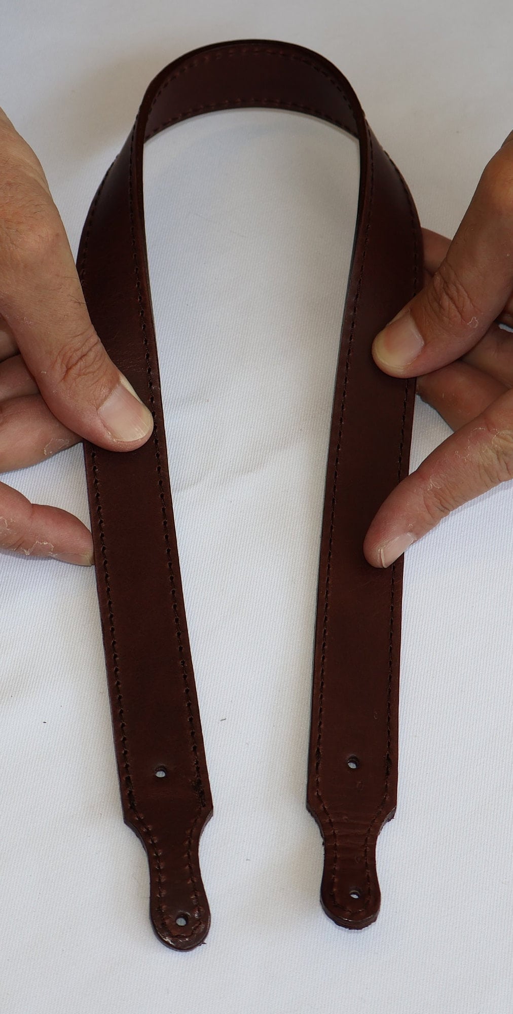 Leather Bag Handle - Genuine Leather Shoulder Strap, Durable & Stylish Replacement Handles for Bags 59cm/23" Length