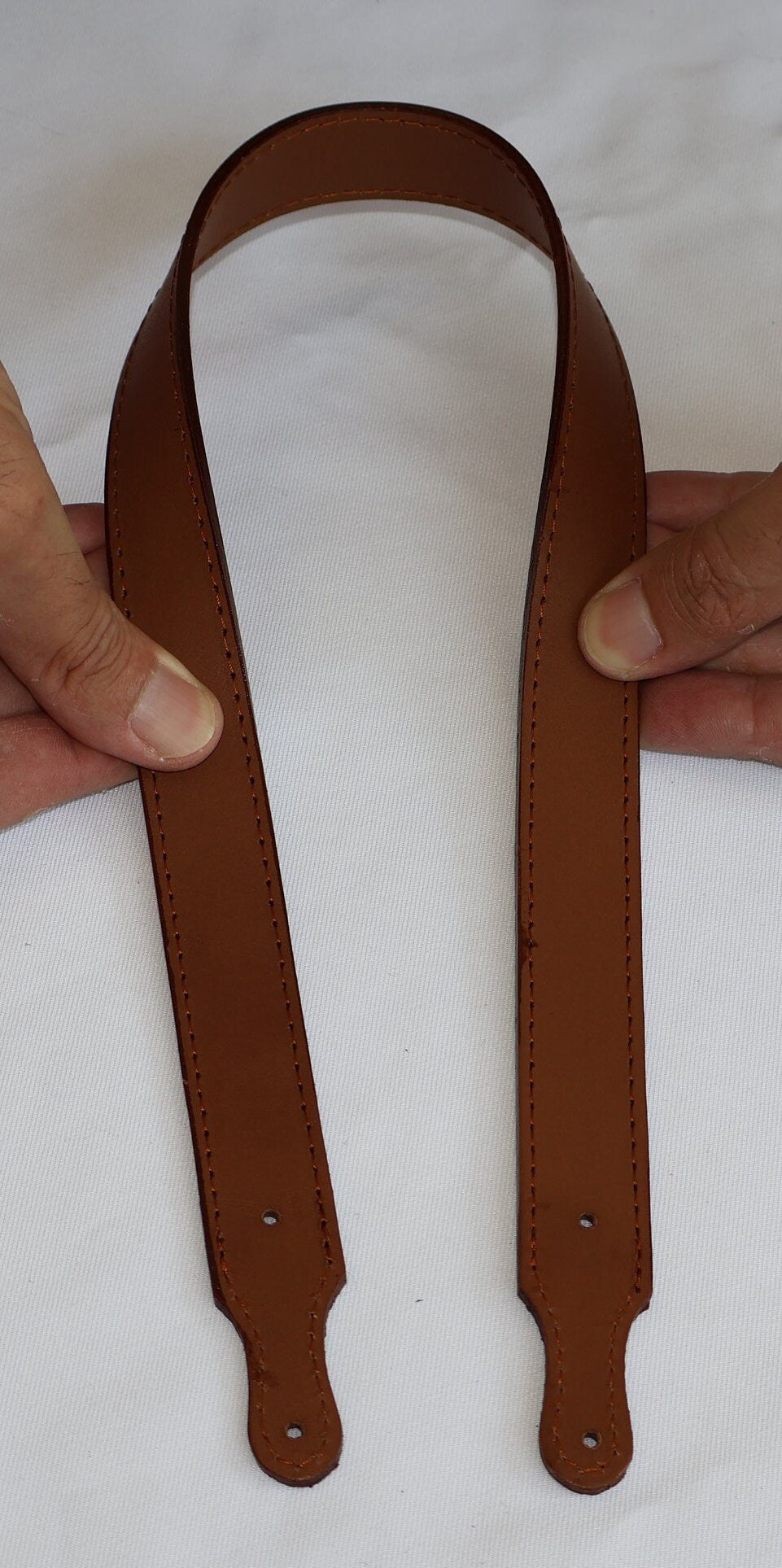 Leather Bag Handle - Genuine Leather Shoulder Strap, Durable & Stylish Replacement Handles for Bags 59cm/23" Length