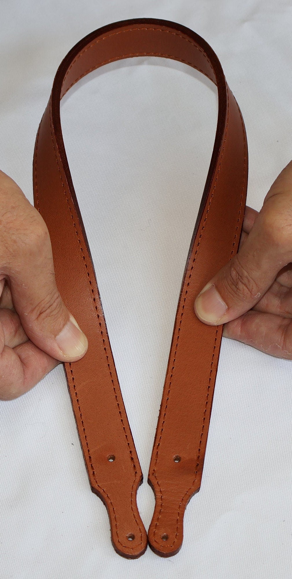 Leather Bag Handle - Genuine Leather Shoulder Strap, Durable & Stylish Replacement Handles for Bags 59cm/23" Length