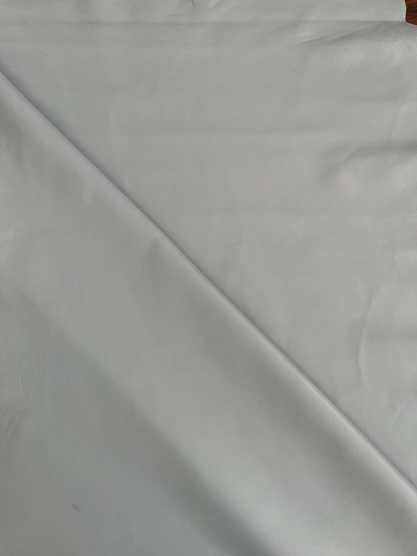 Sheep leather color light grey, nappa lambskin genuine leather for crafts, thick. 1,0mm (2 1/2oz)