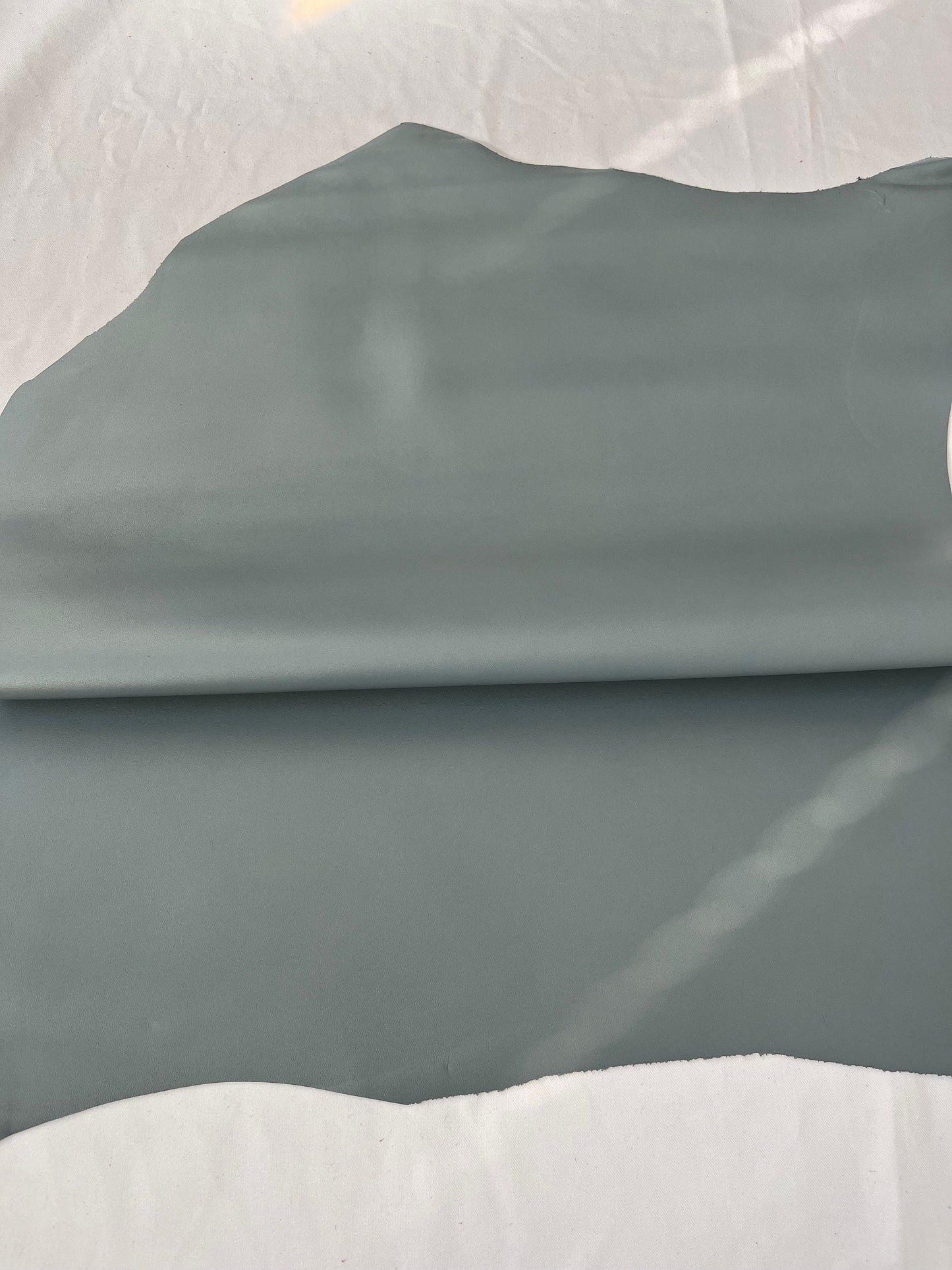 Sheep leather color warm Grey, nappa lambskin genuine leather hide for crafts, thick. 1,0mm (2 1/2oz)