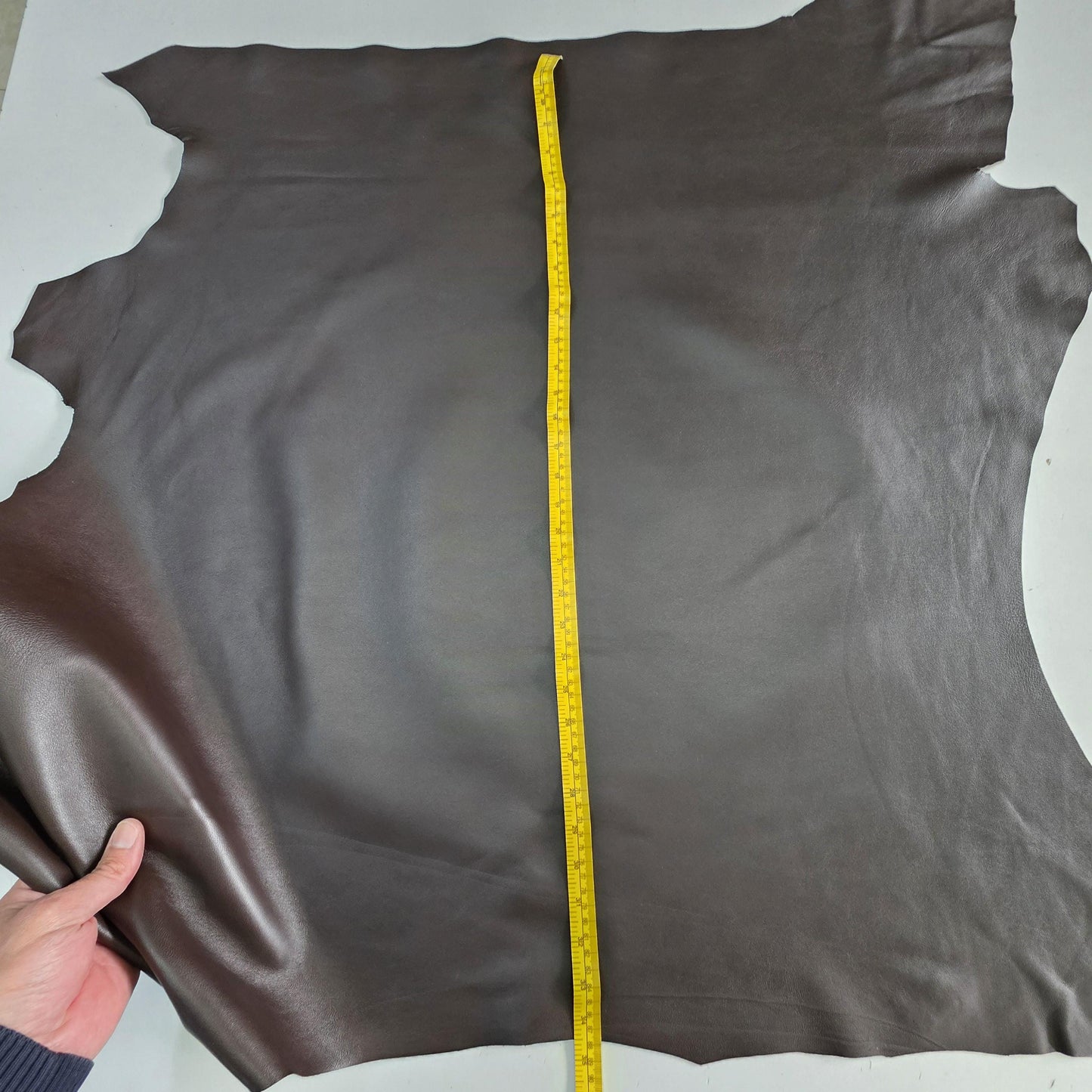 Warm Brown Sheep Leather for crafts: Soft sheepskin hide