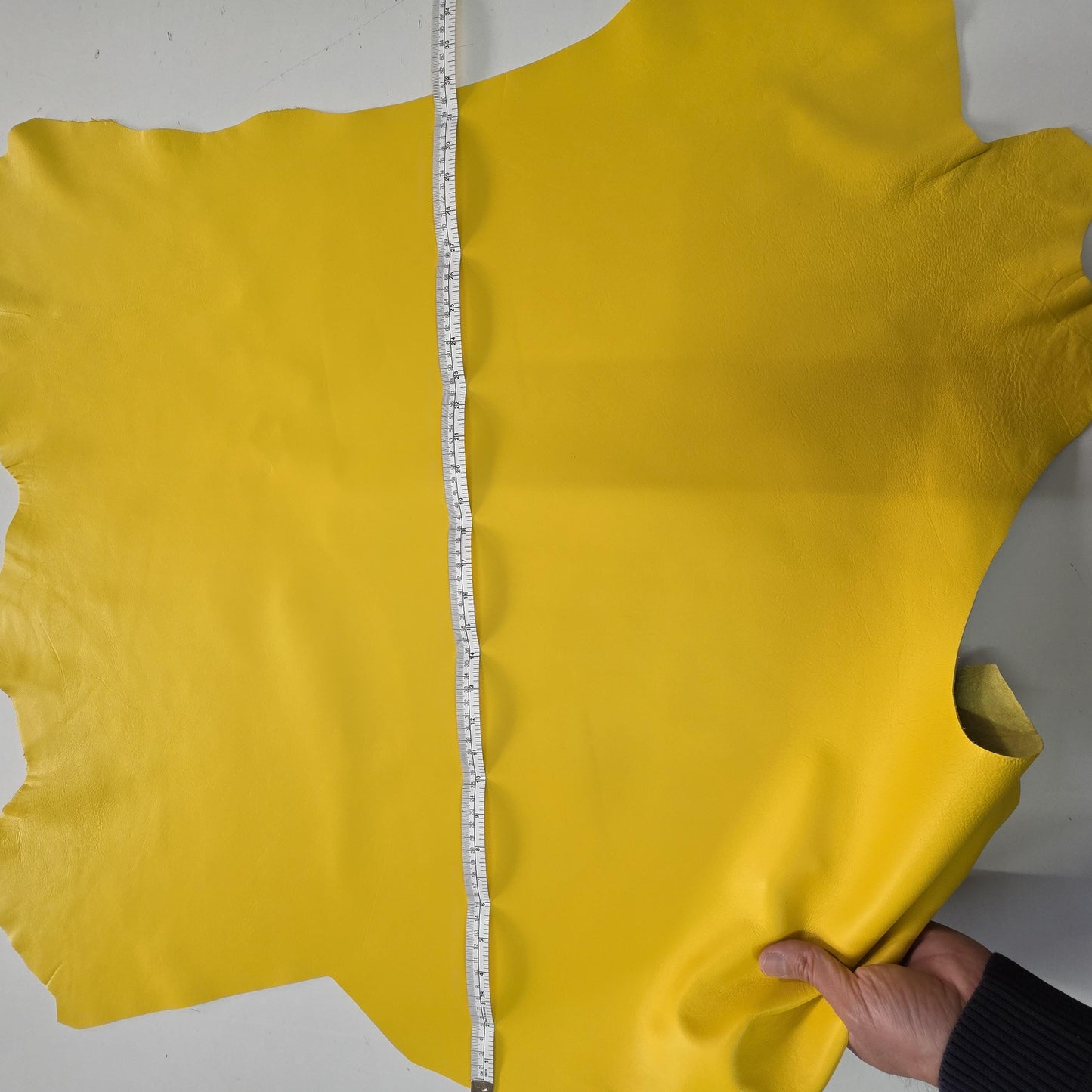 Color Yellow Sheep Leather for crafts: Soft, thick, and Large sheepskin hide