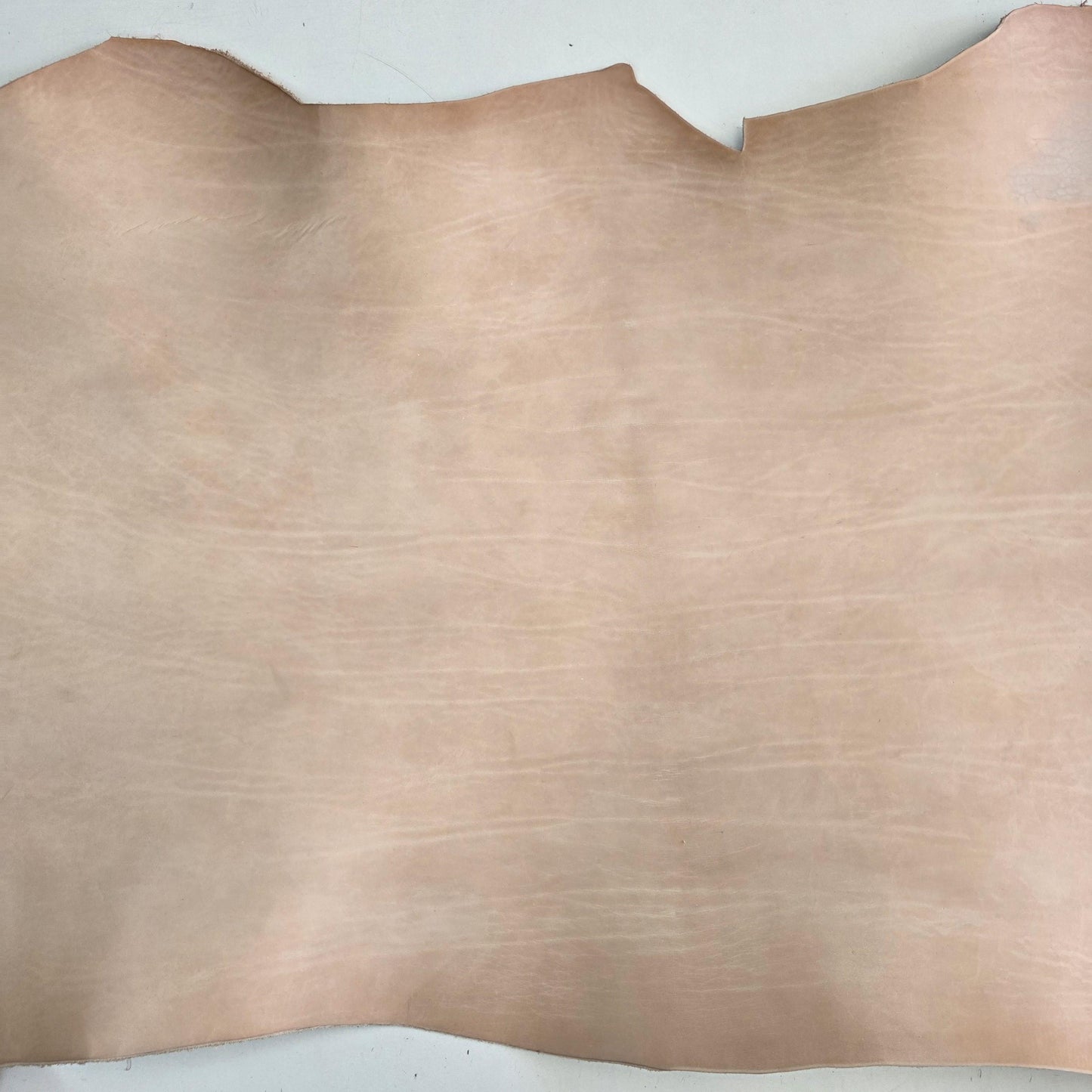 Full Vegetable Vacchetta Leather for Crafts: 2.2mm (5,5 oz) Natural Cowhide Tooling leather