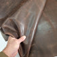 Cow leather waxy pull-up, Genuine leather for crafts, art. Crazy Horse, thickness 2,00mm (5 oz)