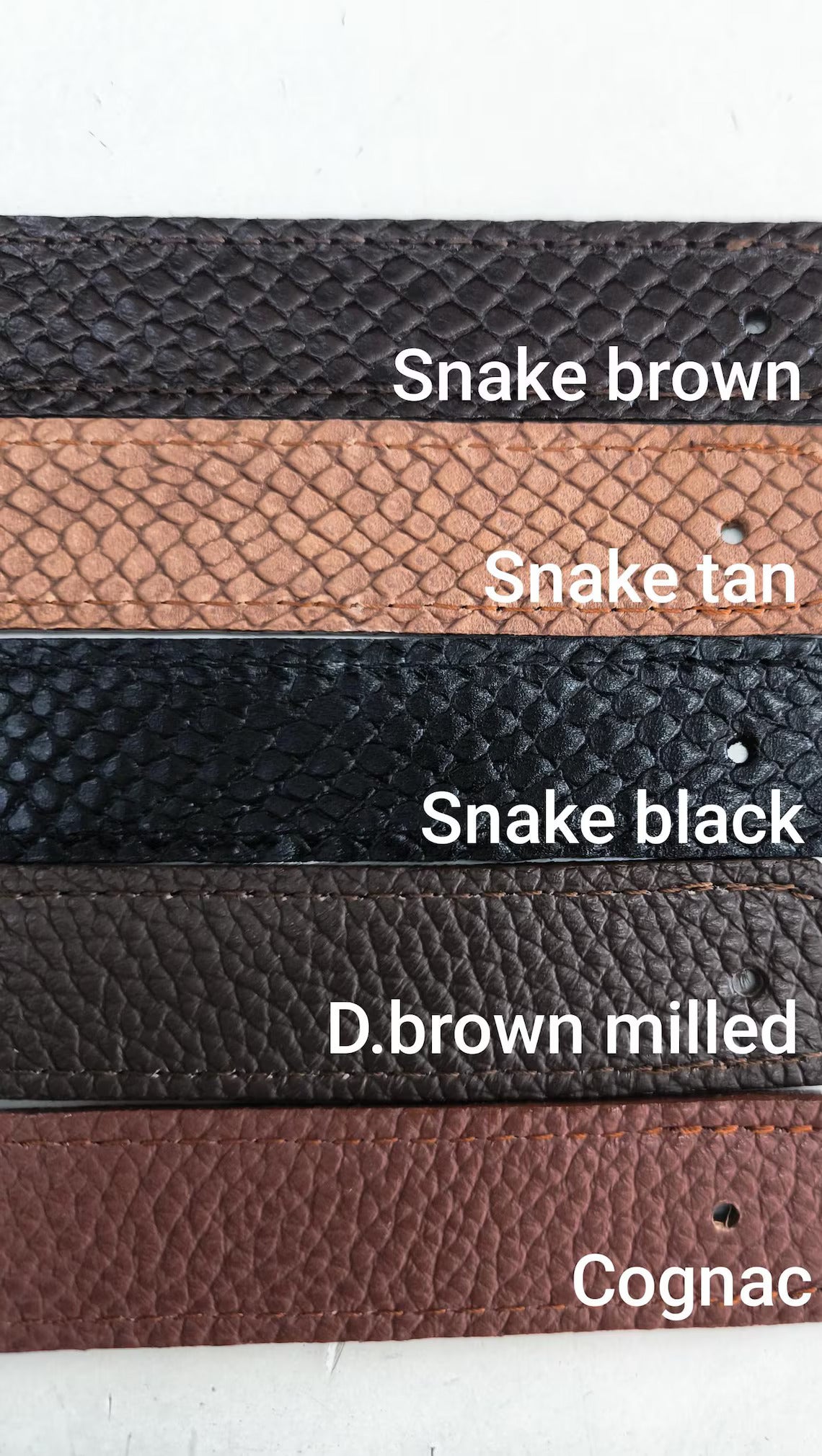 Leather Bag Handles - Genuine Leather Shoulder Straps, Durable & Stylish Replacement Handles for Bags  66cm//26" Length