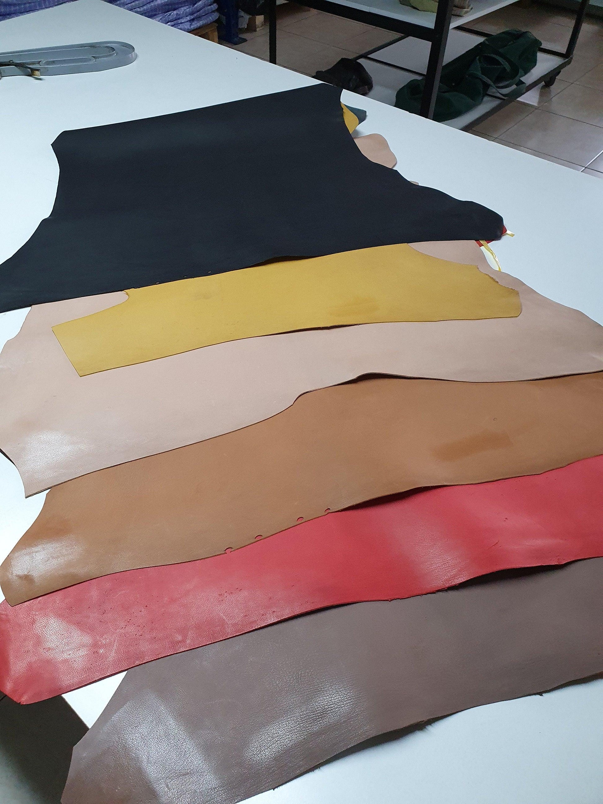 Goat skin Leather, Genuine goat hide leather sheets for crafts thick 0,9mm (2 Oz) - Salvo Leather