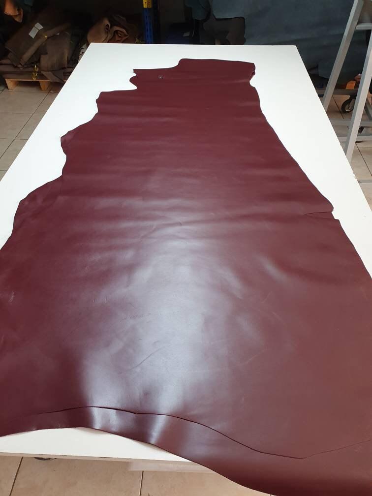 Cow soft Leather, Genuine cowhide plain Nappa skin for crafts and leather working thick. 1,1mm(3 oz) - Salvo Leather