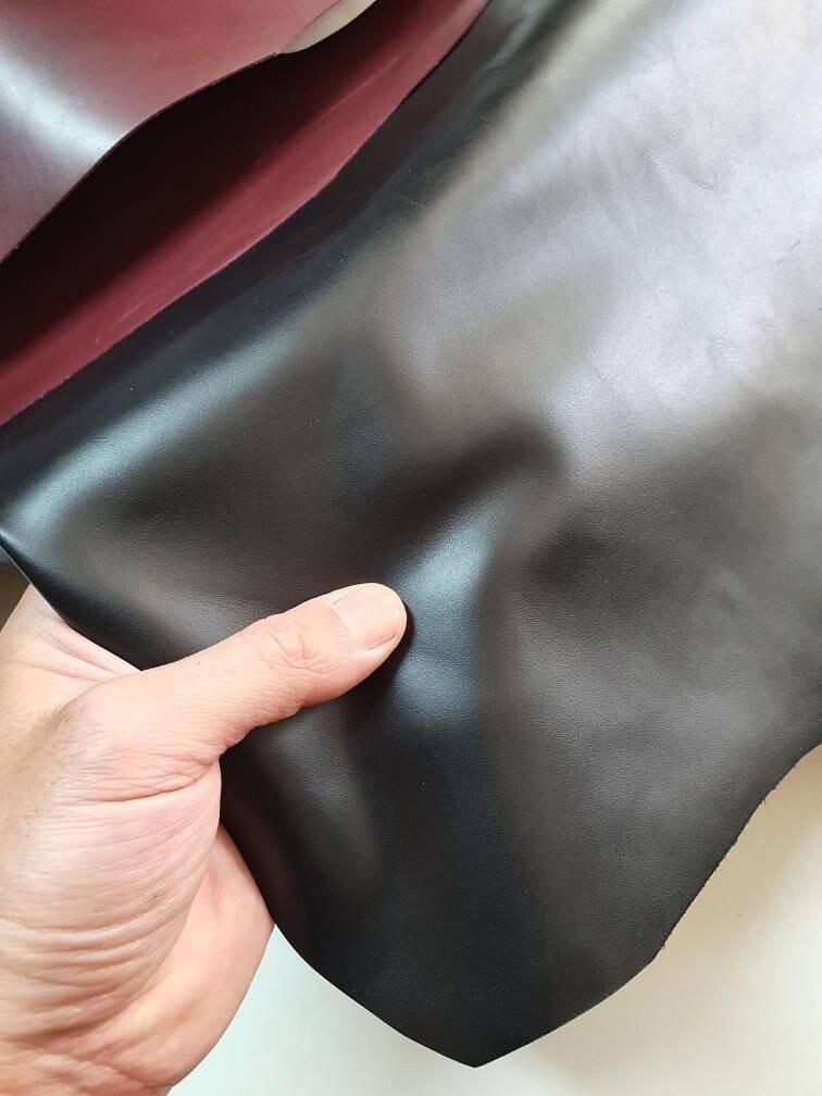 Cow soft Leather, Genuine cowhide plain Nappa skin for crafts and leather working thick. 1,1mm(3 oz) - Salvo Leather