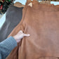 Goat leather hide, Superior Genuine goat semi-veg burnishable skin Thick. 1,1mm (3 oz) - Salvo Leather