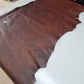 Cow Leather hide, genuine cow leather sheets, milled with two tone pull up effect, thick 1,3mm,(3,5 oz) - Salvo Leather