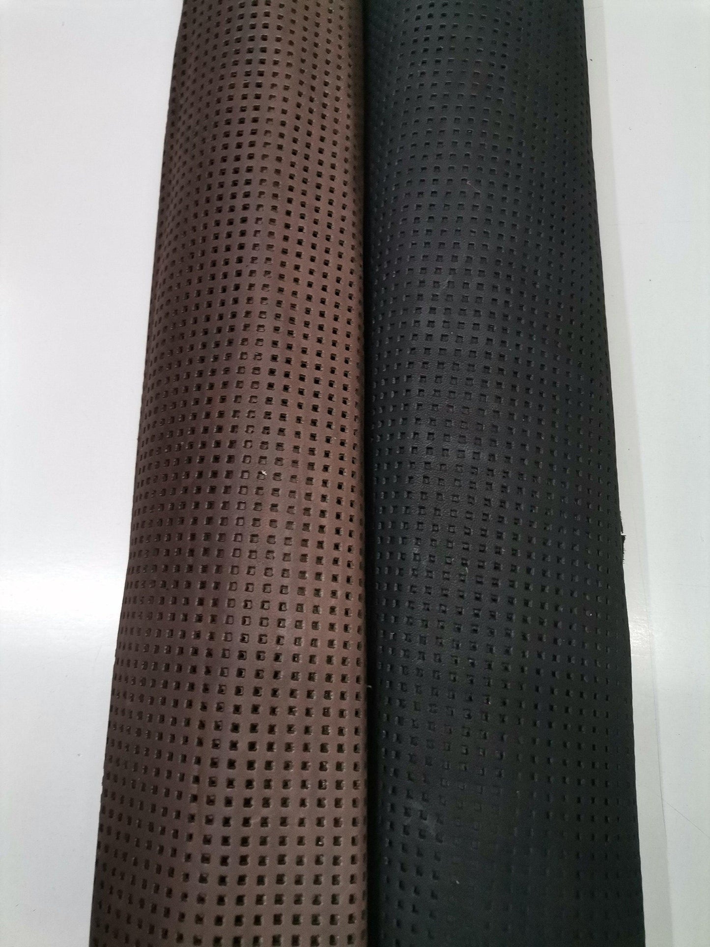 Perforated cow leather, Genuine cowhide leather sheets thickness 1,0mm( 2,5oz) - Salvo Leather