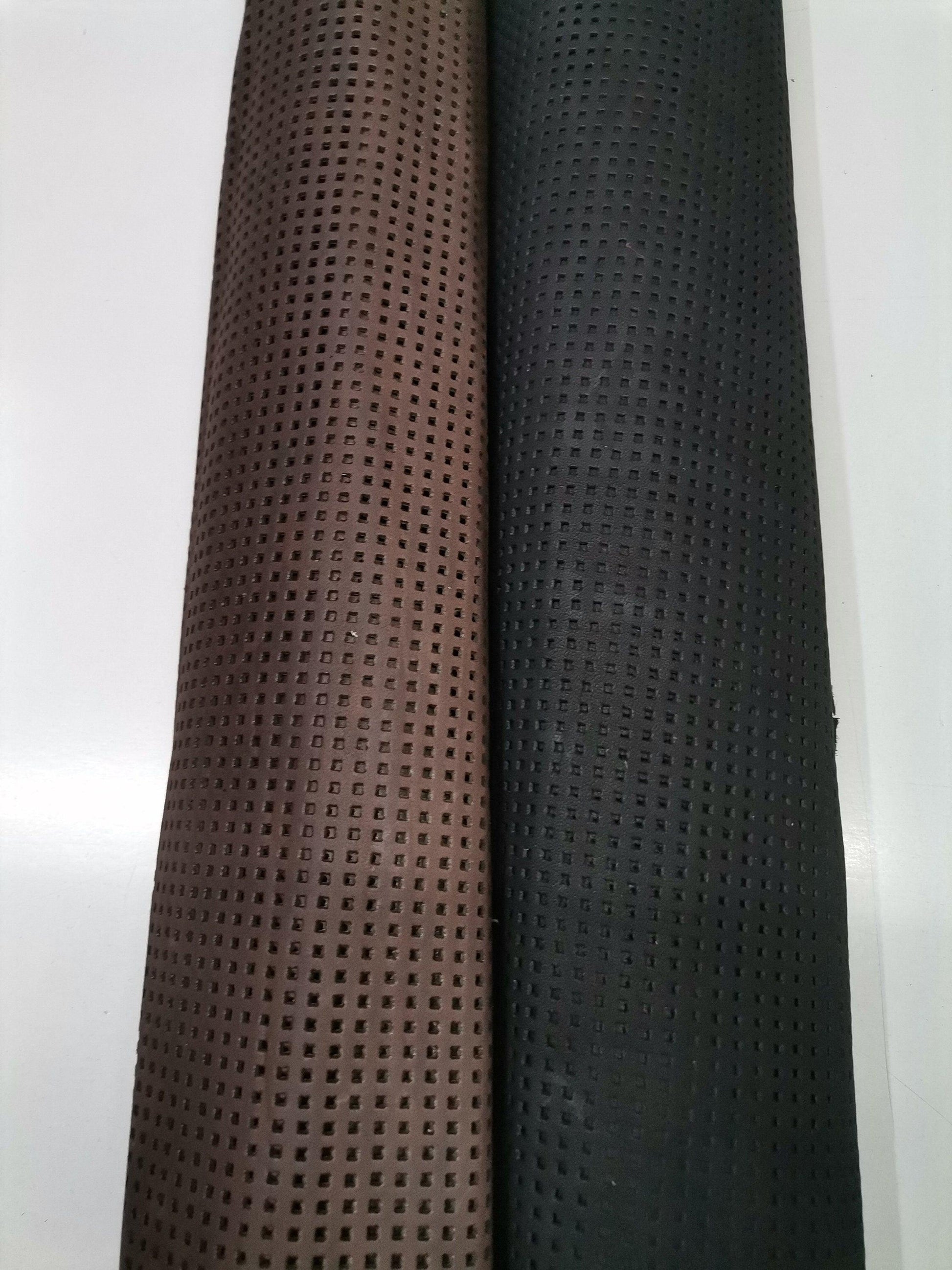 Perforated cow leather, Genuine cowhide leather sheets thickness 1,0mm( 2,5oz) - Salvo Leather