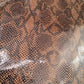 Cow suede leather snake effect, Genuine cowhide printed leather sheets, thickness 1,1mm(3 oz) - Salvo Leather