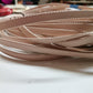 Leather shoe straps, Genuine leather straps folded and stitched width 0,8mm(1/3 inch) thickness 1,2mm(3 oz) - Salvo Leather