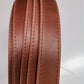 Leather crossbody straps, shoulder bag straps folded and stitched, width 2,5cm(1 inch) thickness 3,2cm(8oz),