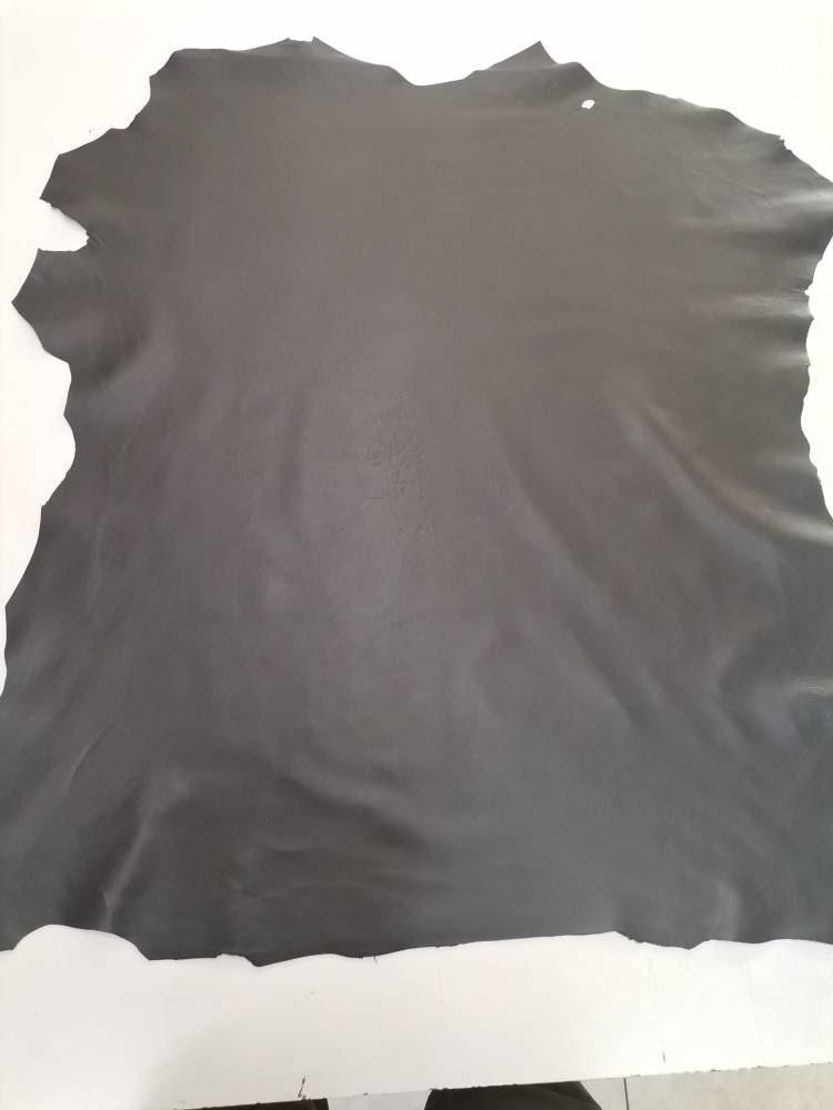 Sheep nappa leather for garments, Genuine lambskin black leather hide for jackets thickness 0,8mm(2 oz) - Salvo Leather