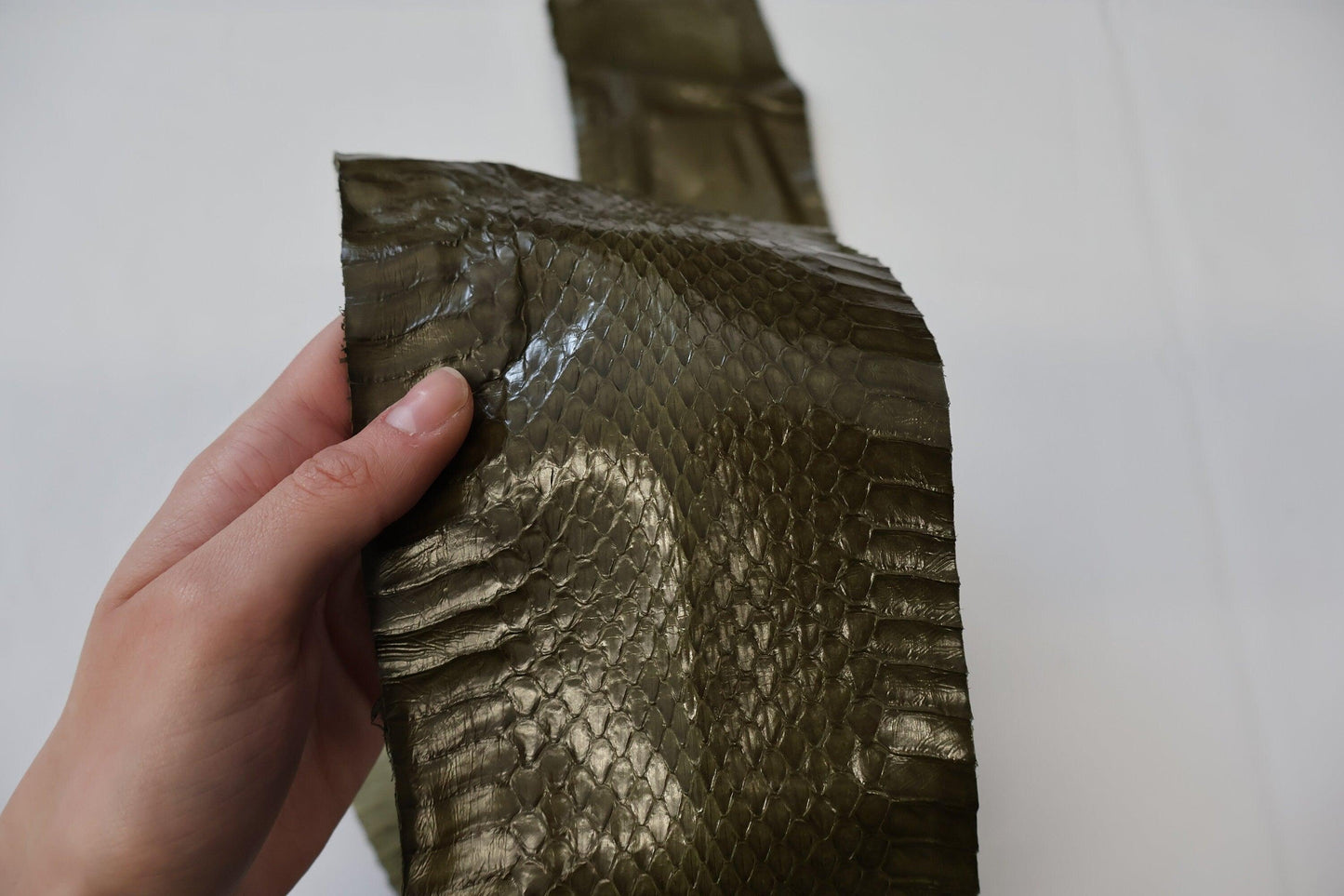 Genuine snakeskins. Real snake leather hide, thin and glossy, thickness 0,3mm(1 oz) - Salvo Leather