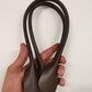 Leather handles for bags, Pair of leather handbag handles to be stitched onto the bag, length 55cm-21 1/2 inches - Salvo Leather