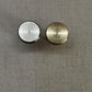 Leather drawer pulls, furniture leather knobs for cabinet doors, stitched and rounded, width 2,5 cm (1" inch) - Salvo Leather