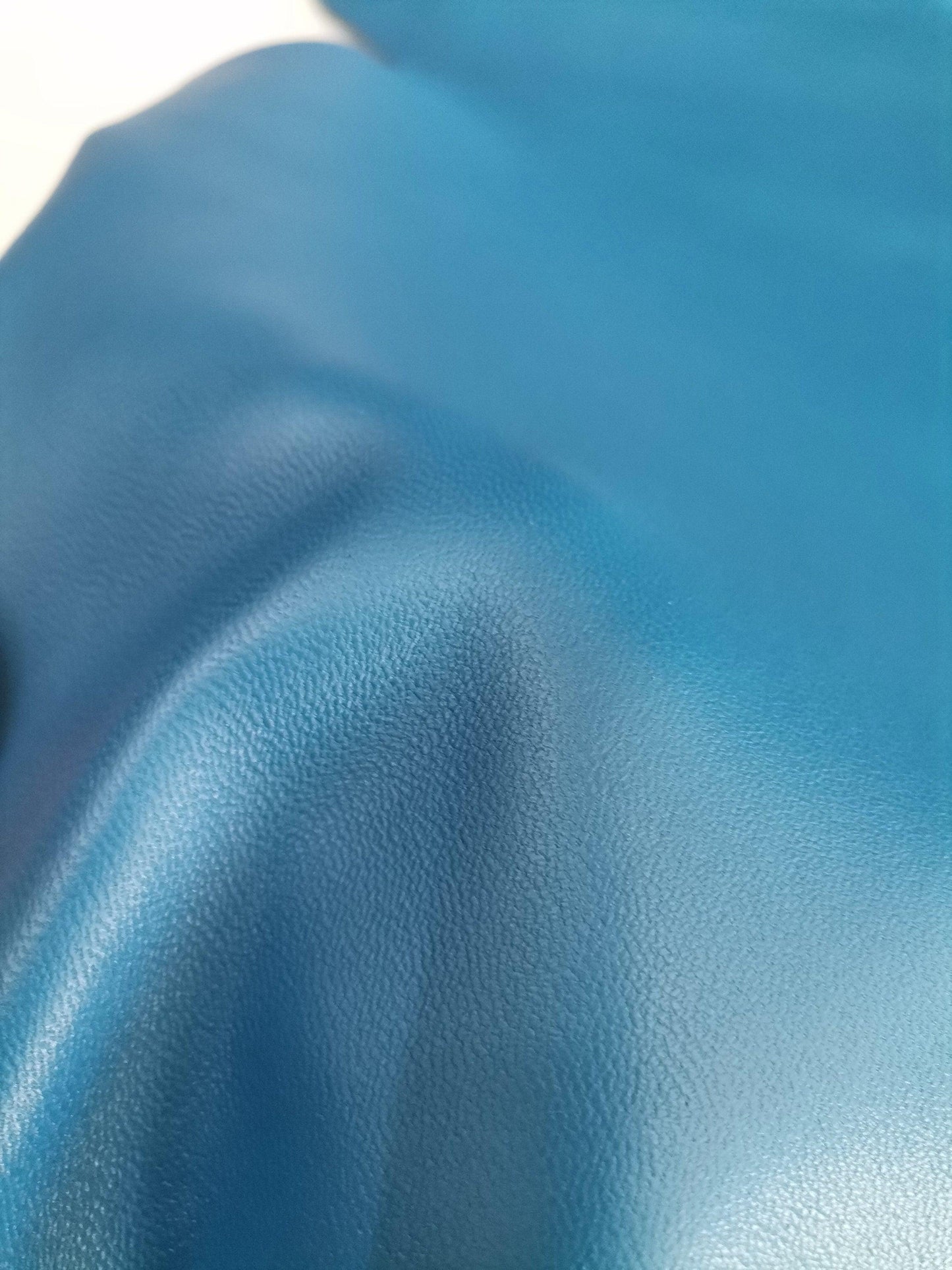 Sheep genuine leather, lambskin nappa leather hide for crafts col. blue, thick. 1,0mm (2 1/2oz) - Salvo Leather