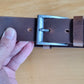 Leather belt for men, genuine leather belt, milled oily with a pull-up effect, width 4cm(1,6") - Salvo Leather