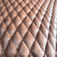 Cow leather quilted pattern rhombus, Genuine cowhide diamond printed leather sheets, thickness 1,2mm(3 oz) - Salvo Leather