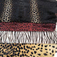 Hair on hide cow leather leopard print, pony skin natural cowhide with the nap, thickness 1,0mm (2 1/2 oz)