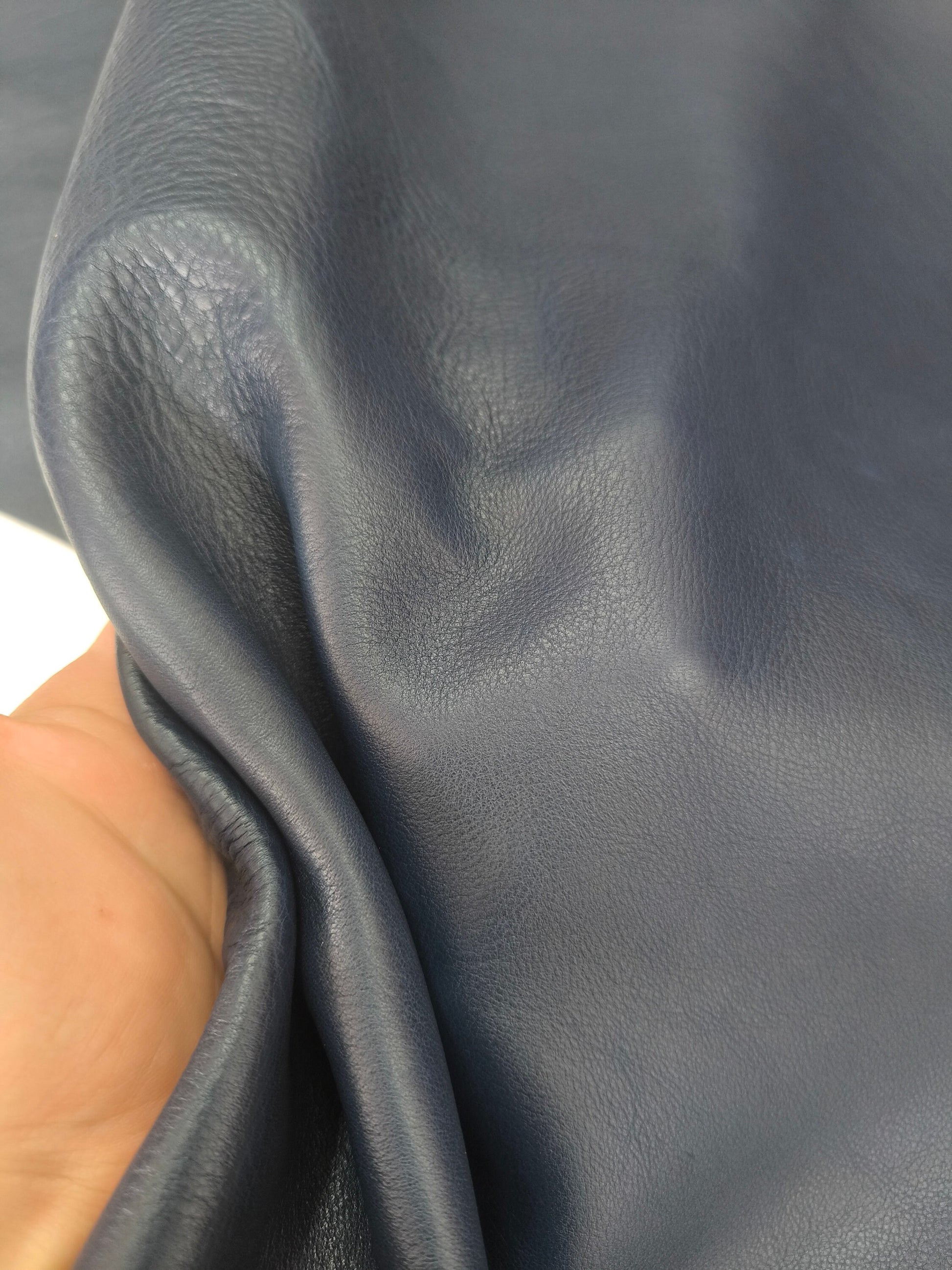 Genuine cow leather | Soft natural milled leather.