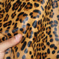 Hair on hide cowhide rug leopard print, genuine cow leather pony skin with the nap, thickness 1,2mm (3 oz)