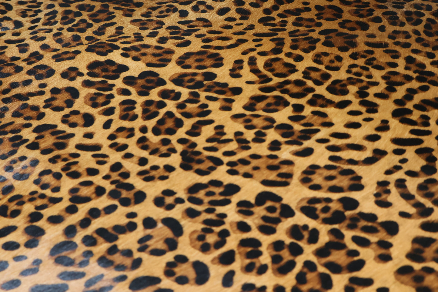 Hair on hide cowhide rug leopard print, genuine cow leather pony skin with the nap, thickness 1,2mm (3 oz)