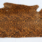 Hair on hide cowhide rug leopard print, genuine cow leather pony skin with the nap, thickness 1,2mm (3 oz)