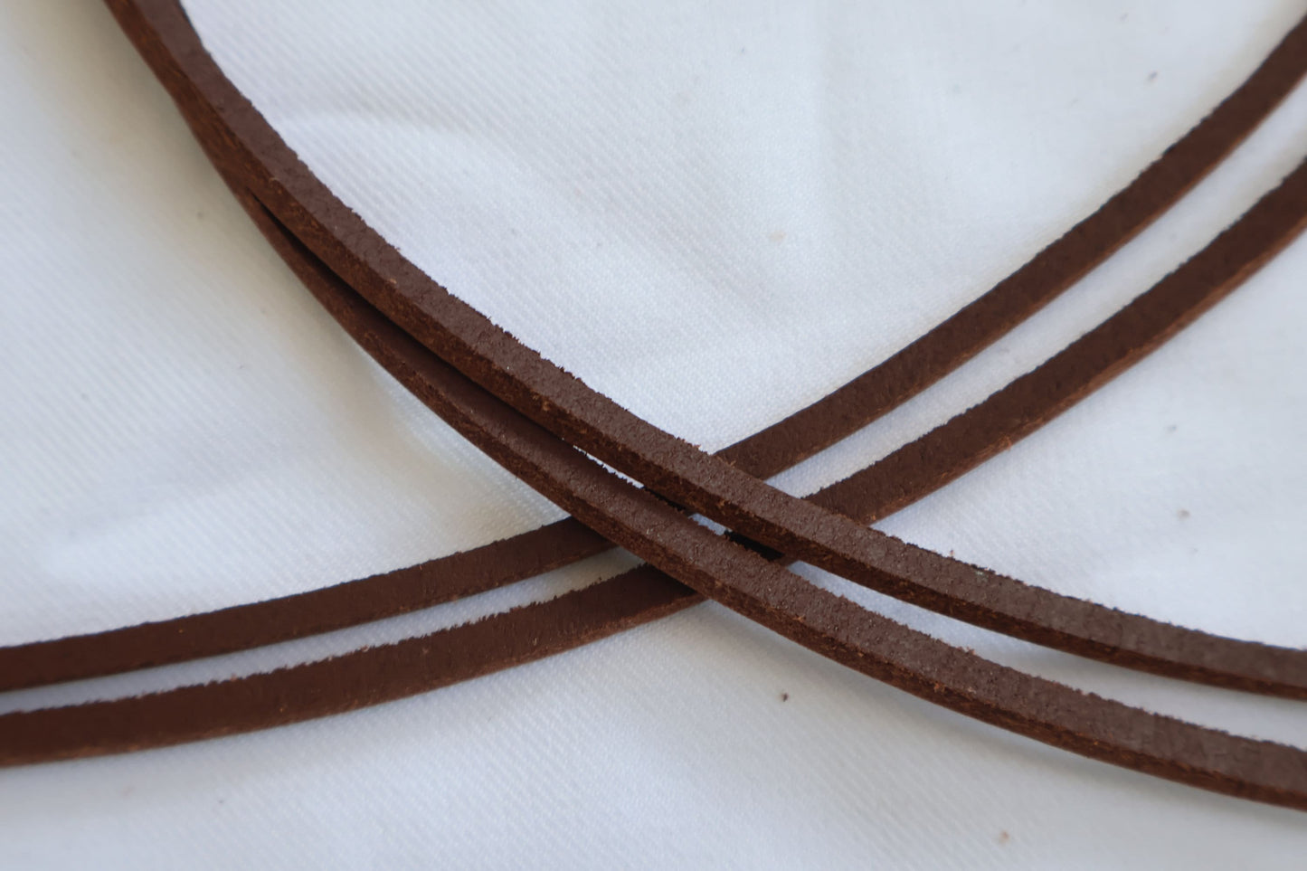 Leather laces, Squared leather shoe laces, Leather cords thick and strong, Length 130cm(51") width 3 mm(6 oz) thick 3mm(6 oz)