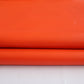 Sheep genuine leather, lambskin nappa leather hide for crafts col. orange, thick. 1,0mm (2 1/2oz)