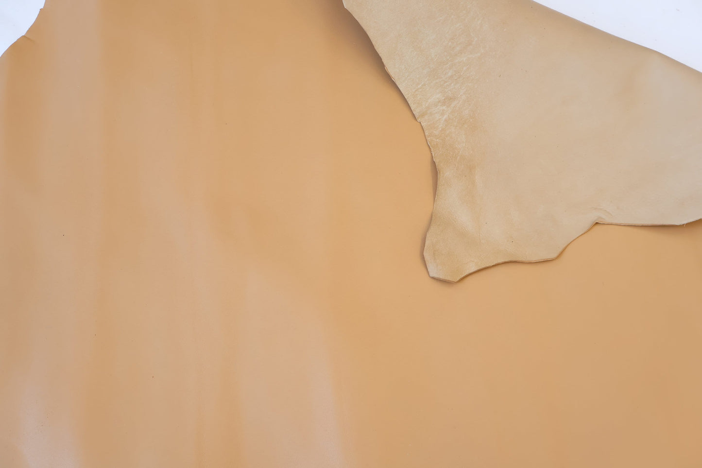 Sheep genuine leather col. Beige, lambskin nappa leather hide for crafts, thick. 1,0mm (2 1/2oz)