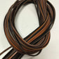 Leather laces, Squared leather shoe laces, Leather cords thick and strong, Length 130cm(51") width 3 mm(6 oz) thick 3mm(6 oz)