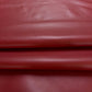 Cow leather col. dark red, Genuine cowhide skin soft and natural leather for crafts, thickness 1,3mm (3 oz)