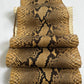 Real snake leather, genuine snakeskin hides, long and wide python leather for crafts of thick 0,7mm(2 oz)