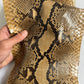 Real snake leather, genuine snakeskin hides, long and wide python leather for crafts of thick 0,7mm(2 oz)