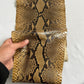 Real snake leather, genuine snakeskin hides, long and wide python leather for crafts of thick 0,7mm(2 oz)