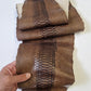 Genuine snake leather, real snakeskin hide, long and wide python leather for crafts of thick 0,7mm(2 oz)