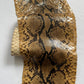 Real snake leather, genuine snakeskin hides, long and wide python leather for crafts of thick 0,7mm(2 oz)