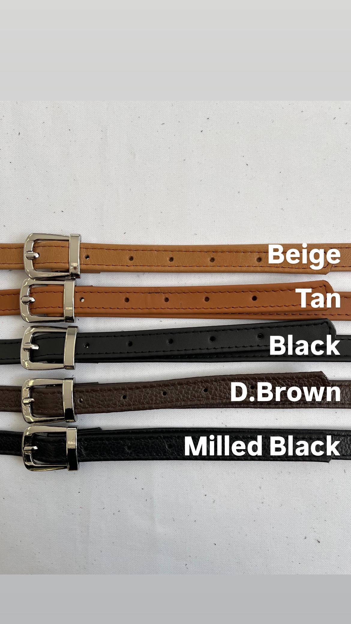 Replacement Leather bag Strap for Crossbody Bag, Adjustable 1,8cm(0,7") Purse Strap, Shoulder Leather Handles for Bags with a buckle.