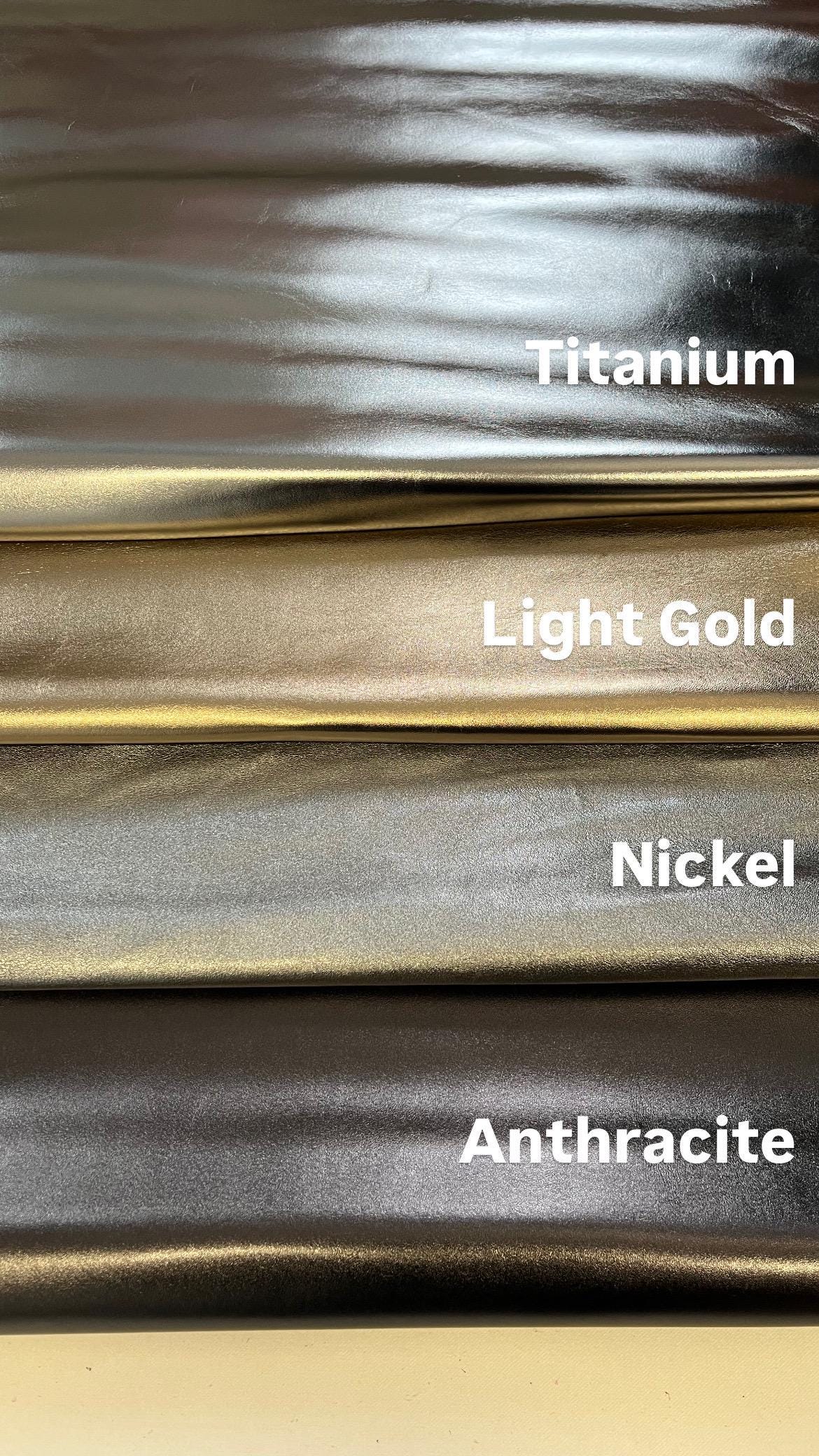 Sheep leather metallic colors, Genuine lambskin nappa leather for crafts, of thick. 0,9mm (2 1/2 oz)