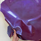 Iridescent Sheep Patent Leather: Soft Metallic Leather for Crafts (1.0mm)