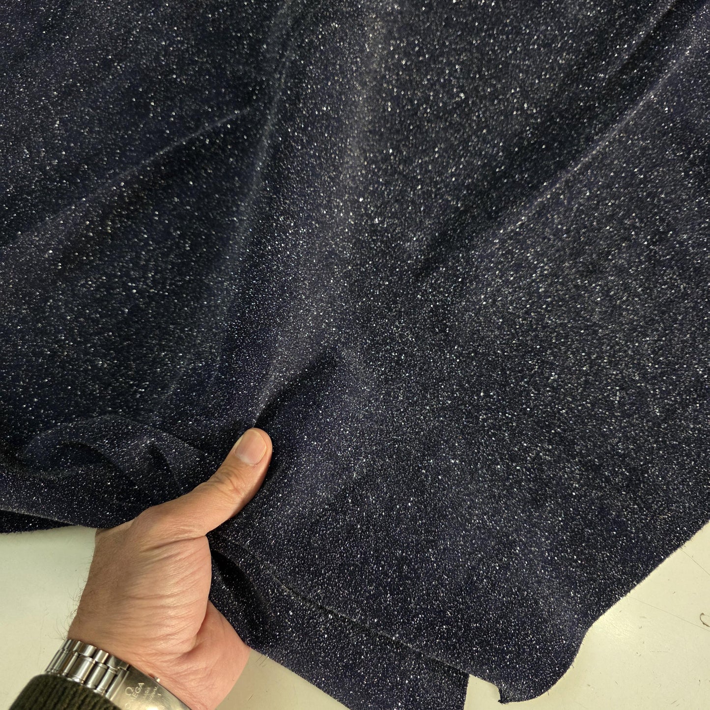 Glitter Leather for Crafts: Iridescent Suede Cow Leather (3 oz//1,3mm)